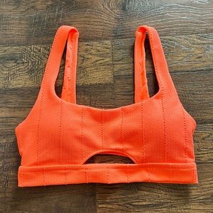 Aerie Crinkle Scoop Bikini Top - Size Large